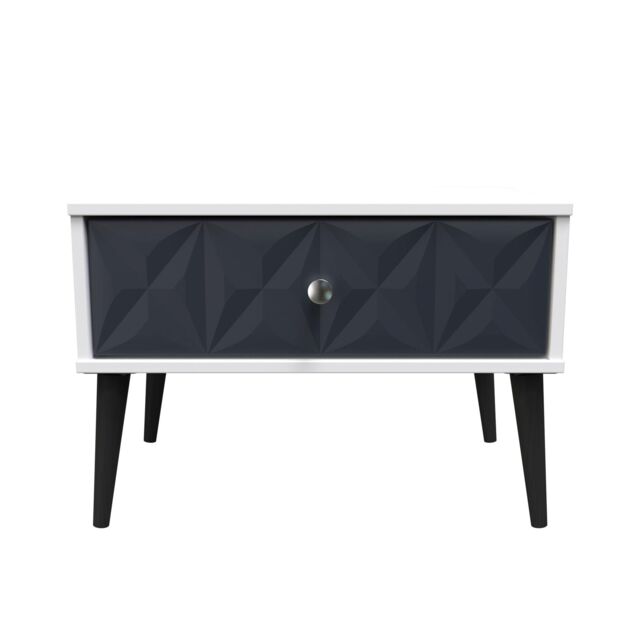 Ready Assembled 2 U Toledo 1 Drawer Wide Side Table (Ready Assembled) in Dark Blue - image 1