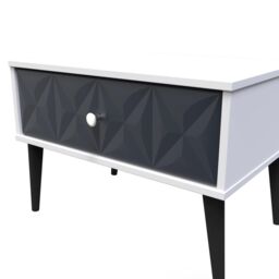 Ready Assembled 2 U Toledo 1 Drawer Wide Side Table (Ready Assembled) in Dark Blue - thumbnail 4