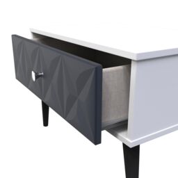 Ready Assembled 2 U Toledo 1 Drawer Wide Side Table (Ready Assembled) in Dark Blue - thumbnail 5