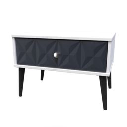 Ready Assembled 2 U Toledo 1 Drawer Wide Side Table (Ready Assembled) in Dark Blue - thumbnail 3