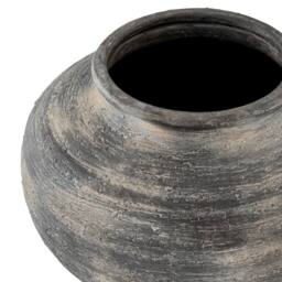 Lemon Pavilion Furniture and Decor Marra Squat Vase - Ceramic - L36 x W36 x H27 cm - Black - thumbnail 2