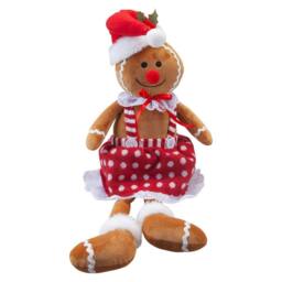 VFM e-Store Christmas Gingerbread Woman Decoration 62cm x 22cm Red X 1 - Size: 62 cm x 22 cm - thumbnail 1