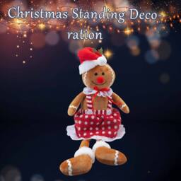 VFM e-Store Christmas Gingerbread Woman Decoration 62cm x 22cm Red X 1 - Size: 62 cm x 22 cm - thumbnail 3
