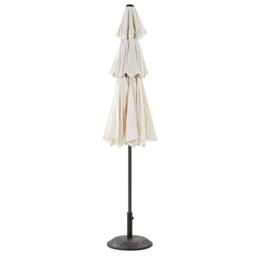 Wyld and Coco Market Garden Parasol Beige 285 cm Octagonal UV-Resistant Crank - thumbnail 5