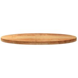 Berkfield Home Table Top Light Brown 100x50x4 cm Solid Wood Oak Oval - Size: 100 x 50 x 4 cm - thumbnail 5