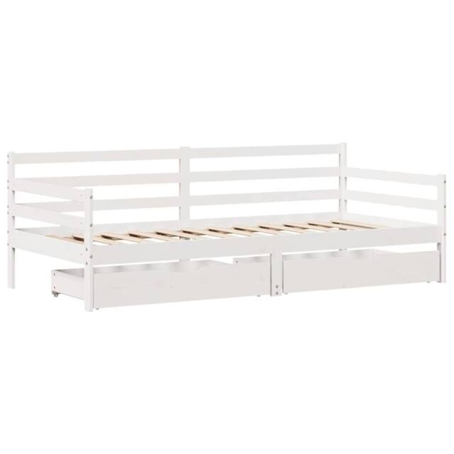 Berkfield Home Practical Daybed with Drawers without Mattress White 90x200 cm So - image 1