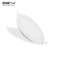 ENER-J 6W Recessed Round LED Mini Panel 120mm diameter (Hole Size 105mm), CE Driver, 90 Lm/Watt, RA 80, 6000K in White - image 1