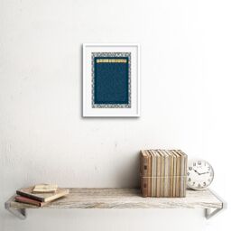 "Artery8 Wall Art Print Desiderata Ehrmann Pattern Scrabble Artwork Framed 9X7 Inch in White - Size: W7"" x H9""" - thumbnail 2