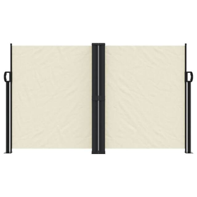 Berkfield Home Retractable Side Awning Cream 140x600 cm - image 1