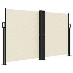 Berkfield Home Retractable Side Awning Cream 140x600 cm - thumbnail 3