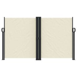 Berkfield Home Retractable Side Awning Cream 140x600 cm
