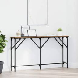 Berkfield Home Console Table Old Wood 140x23x75 cm Engineered Wood in Brown - Size: 140 x 23 x 75 cm - thumbnail 1