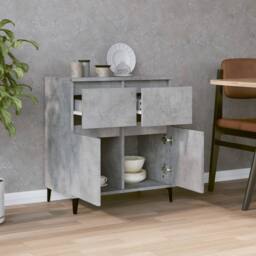 Berkfield Home Sideboard Concrete Grey 60x35x70 cm Engineered Wood - Size: 60 x 35 x 70 cm - thumbnail 1
