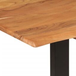 Berkfield Home Dining Table 180x90x76 cm Solid Acacia Wood in Brown - Size: 180 x 90 x 76 cm - thumbnail 5