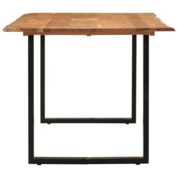 Berkfield Home Dining Table 180x90x76 cm Solid Acacia Wood in Brown - Size: 180 x 90 x 76 cm - thumbnail 3