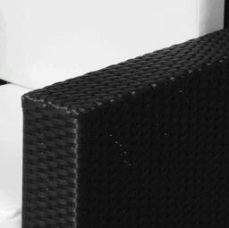 STILVORA Black Rattan Armchair with Cushions - thumbnail 8