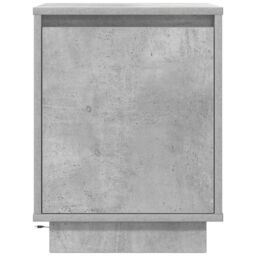 Berkfield Home Bedside Cabinet with LED Lights¬†Concrete Grey 38x34x50 cm - Size: 38 x 34 x 50 cm - thumbnail 6