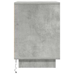 Berkfield Home Bedside Cabinet with LED Lights¬†Concrete Grey 38x34x50 cm - Size: 38 x 34 x 50 cm - thumbnail 7