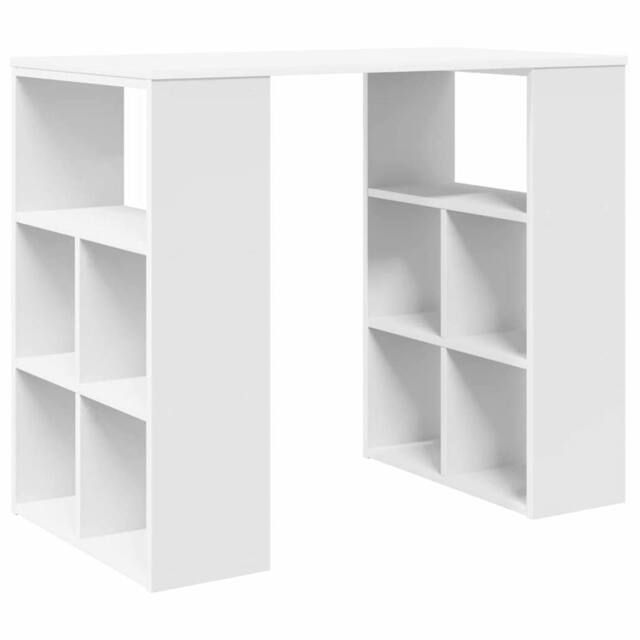 Berkfield Home White Corner Desk White MDF Medium Storage White Corner Desk - image 1