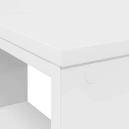 Berkfield Home White Corner Desk White MDF Medium Storage White Corner Desk - thumbnail 8