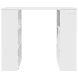 Berkfield Home White Corner Desk White MDF Medium Storage White Corner Desk - thumbnail 5