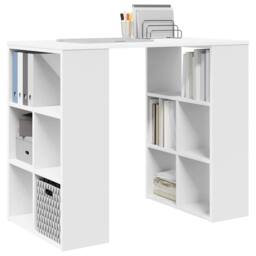 Berkfield Home White Corner Desk White MDF Medium Storage White Corner Desk - thumbnail 3