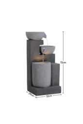 H&O Direct Creative Outdoor Water Fountain Garden Rockery Decor in Natural - thumbnail 6