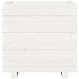 Berkfield Home Garden Planter White 50x50x49.5 cm Solid Wood Pine - thumbnail 5