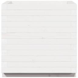 Berkfield Home Garden Planter White 50x50x49.5 cm Solid Wood Pine - thumbnail 6