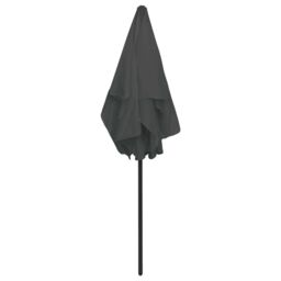 Berkfield Home Beach Umbrella Anthracite 180x120 cm in Black - thumbnail 5