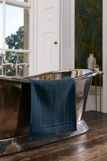 CHRISTY 'Fina' Luxury Heavyweight Woven Bath Mat in Navy - image 1