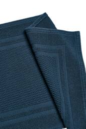 CHRISTY 'Fina' Luxury Heavyweight Woven Bath Mat in Navy - thumbnail 3