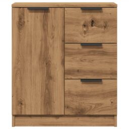 Berkfield Home Sideboard Artisan Oak 60x30x70 cm Engineered Wood in Brown - Size: 60 x 30 x 70 cm - thumbnail 4