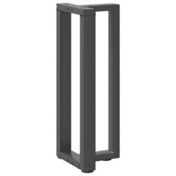 Berkfield Home Console Table Legs T-Shaped¬†2 pcs Anthracite 25x28x(72-73) cm Steel in Black - thumbnail 4