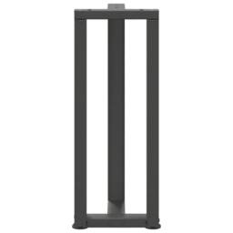 Berkfield Home Console Table Legs T-Shaped¬†2 pcs Anthracite 25x28x(72-73) cm Steel in Black - thumbnail 6