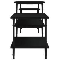 Berkfield Home TV Cabinet Black 197x35x52 cm Engineered Wood - Size: 197 x 35 x 52 cm - thumbnail 6