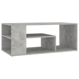 Berkfield Home Coffee Table Concrete Grey 100x50x40 cm Engineered Wood - Size: 100 x 50 x 40 cm - thumbnail 2