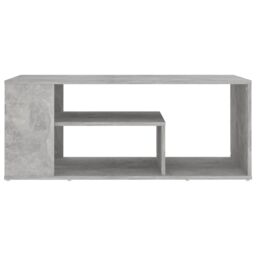 Berkfield Home Coffee Table Concrete Grey 100x50x40 cm Engineered Wood - Size: 100 x 50 x 40 cm - thumbnail 4