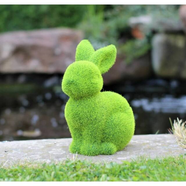 SPETLEK Garden Ornament Rabbit Bunny Animal in Green - image 1