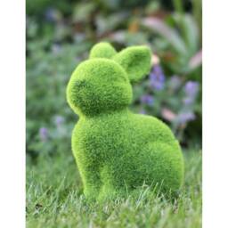 SPETLEK Garden Ornament Rabbit Bunny Animal in Green - thumbnail 5