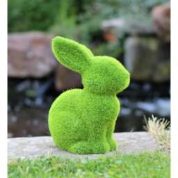 SPETLEK Garden Ornament Rabbit Bunny Animal in Green - thumbnail 4