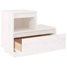 Berkfield Home Bedside Cabinets 2 pcs White 60x34x51 cm Solid Wood Pine - Size: 60 x 34 x 51 cm - thumbnail 6