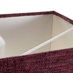 Happy Homewares Contemporary & Sleek Linen Fabric Lampshade in Purple - Size: 12 inches - thumbnail 3