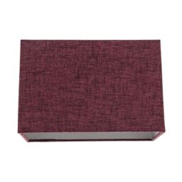 Happy Homewares Contemporary & Sleek Linen Fabric Lampshade in Purple - Size: 12 inches