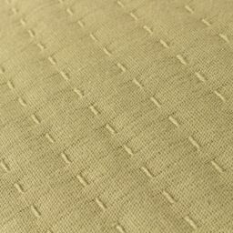 Yard Hush Stitched 100% Cotton Cushion in Light Green - Size: 45 cm x 45 cm - thumbnail 4