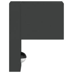 Berkfield Home Outdoor Wall Light with Sensor Black Die-cast Aluminium - thumbnail 5