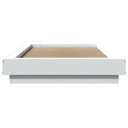 Berkfield Home Bed Frame with LED Lights without Mattress White 75x190cm - Size: 75x190 cm - thumbnail 5