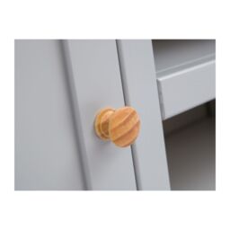 Cabinet Bits Argenta Light Grey 2 Door TV Cabinet Wood Knob - thumbnail 6