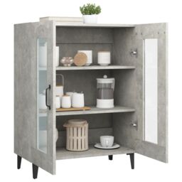 Berkfield Home Sideboard Concrete Grey 69.5x34x90 cm Engineered Wood - thumbnail 5