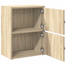 Berkfield Home Bookcase Sonoma Oak 40x24x52 cm Engineered Wood in Brown - Size: 40 x 24 x 52 cm - thumbnail 5